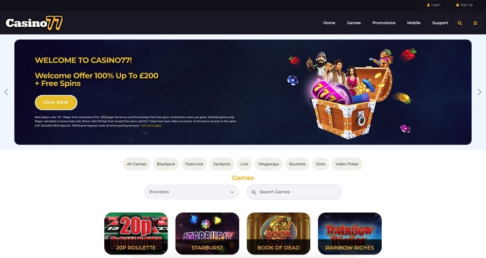 Casino 77 screenshot