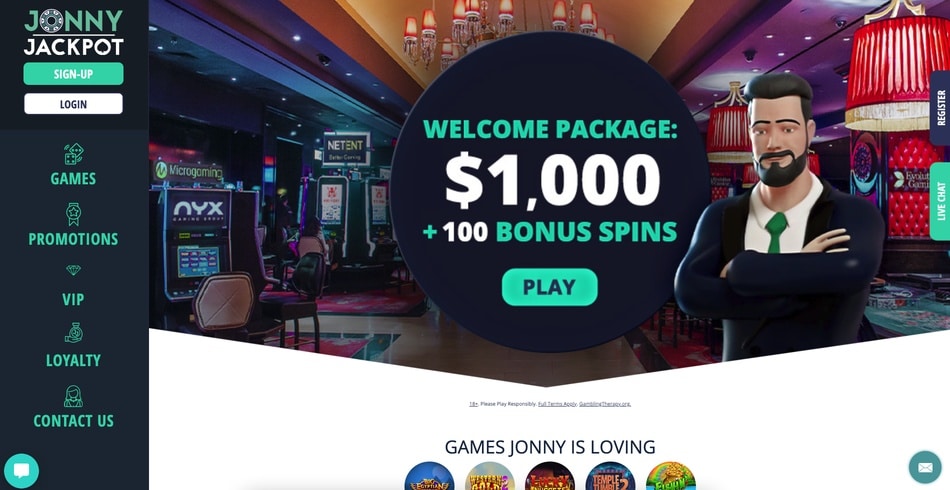 Jonny Jackpot screenshot