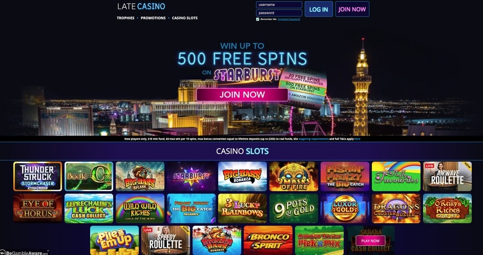 Late Casino screenshot