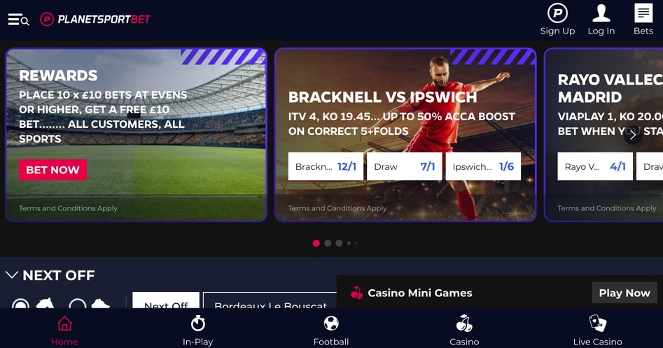 Planet Sport Bet screenshot