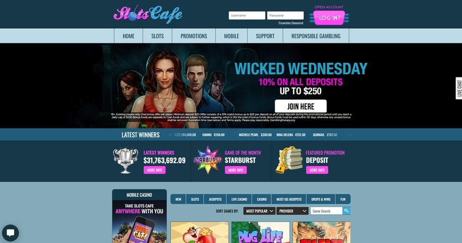 Slots Cafe screenshot