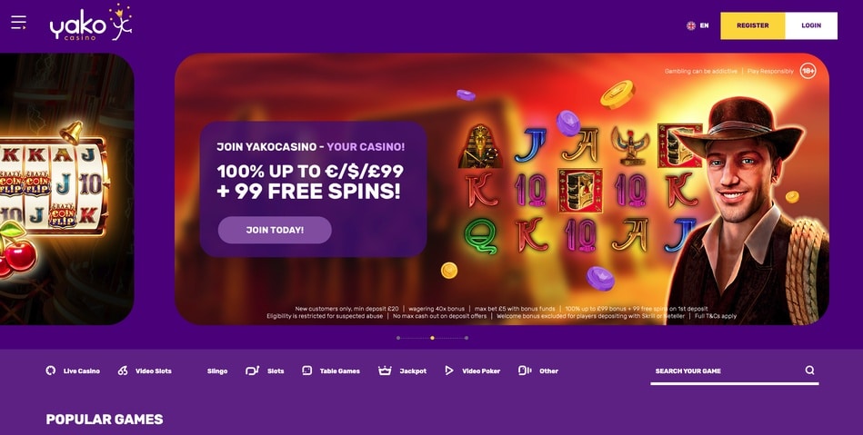 Yako Casino screenshot